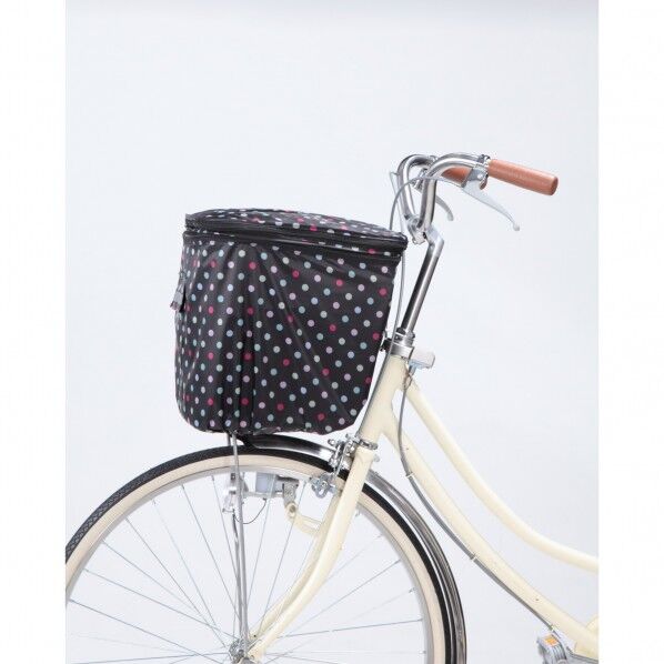 KW-245CD2段式前カゴカバーカラードット