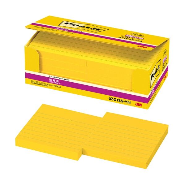 ポスト・イット 強粘着ラインノート 6301SS-Y 6301SS-YN 1点