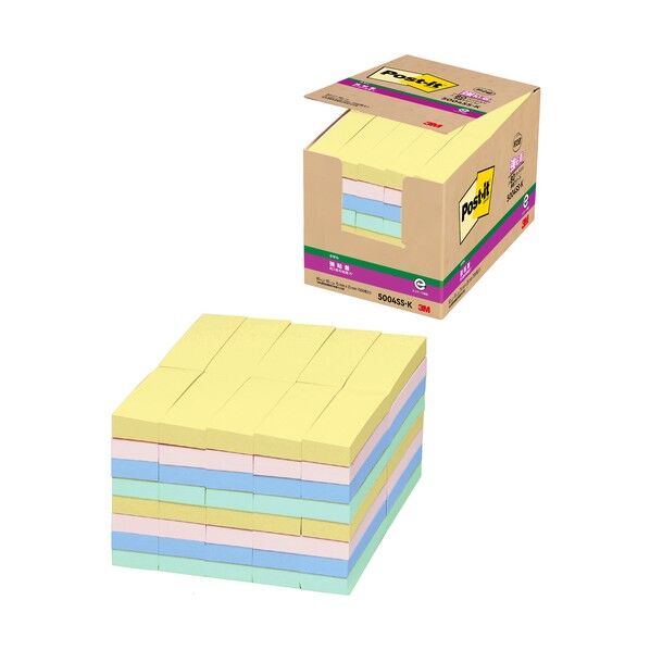 強粘着ノート/ふせん業務用80個パック 5004SS-K 1P.