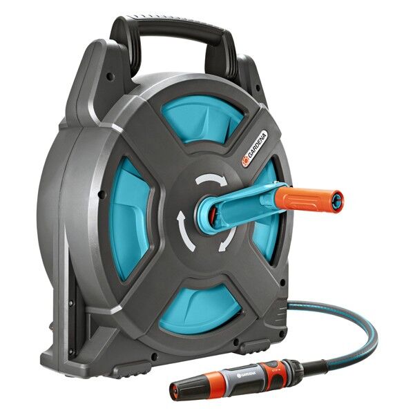 ホースリールボックス 15m 持ち運び可 青 ホースリール 02662-20 1個