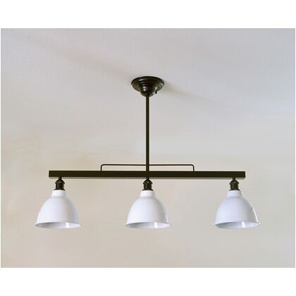 インダストリアルライト スチール製3灯ペンダントライト(ランプ別売) 照明プレート 1台