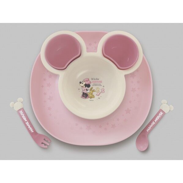 ミニーマウス食べこぼしキャッチフﾟレート