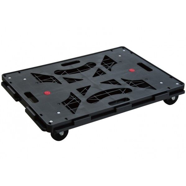 スマート連結平台車(BIG) ブラック 縦500×横700×高さ120mm NTRB-G75BK 1台