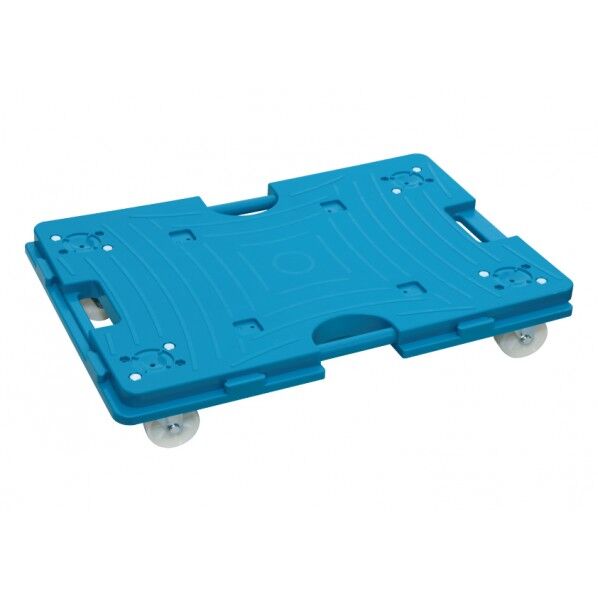 スマート連結平台車(大) ターコイズブルー 縦600×横400×高さ115mm NTRL-N65TB 1台