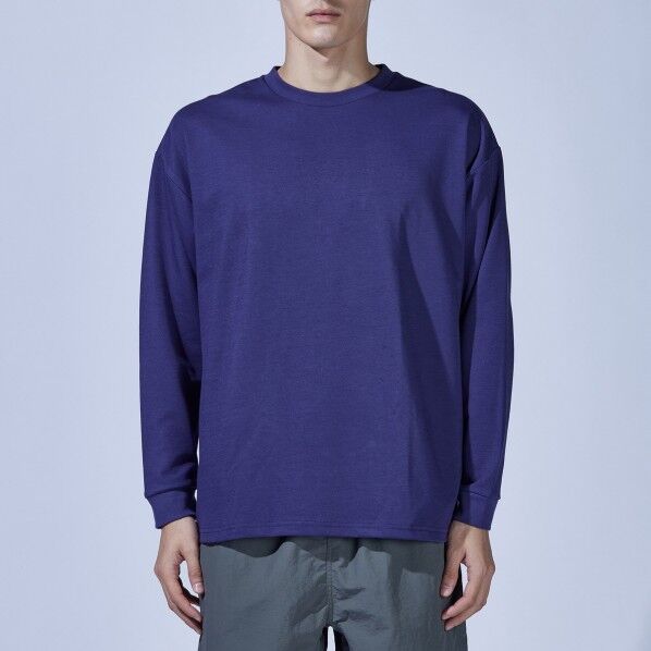 FB-701紫LLオーバースリーブTシャツ