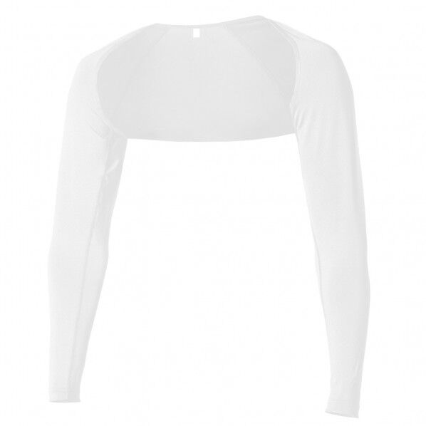 JW-636白LL冷感シュラグ一体アームカバー