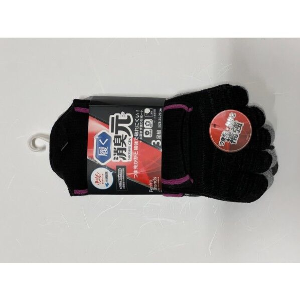 消臭元 SSG-082 補強アンクル丈5指3P25-27