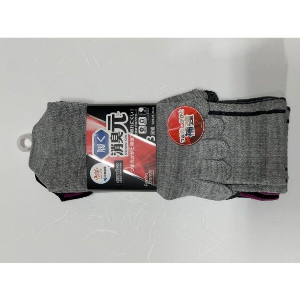 消臭元 SSG-083 補強クルー丈5指3P 25-27