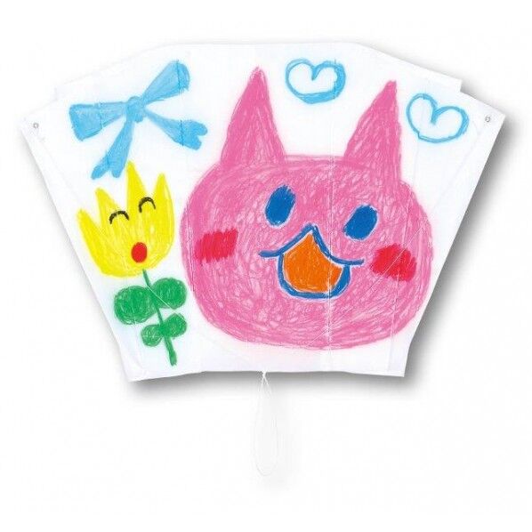 ATぐにゃぐにゃ凧 ほねなし(オレンジ糸)