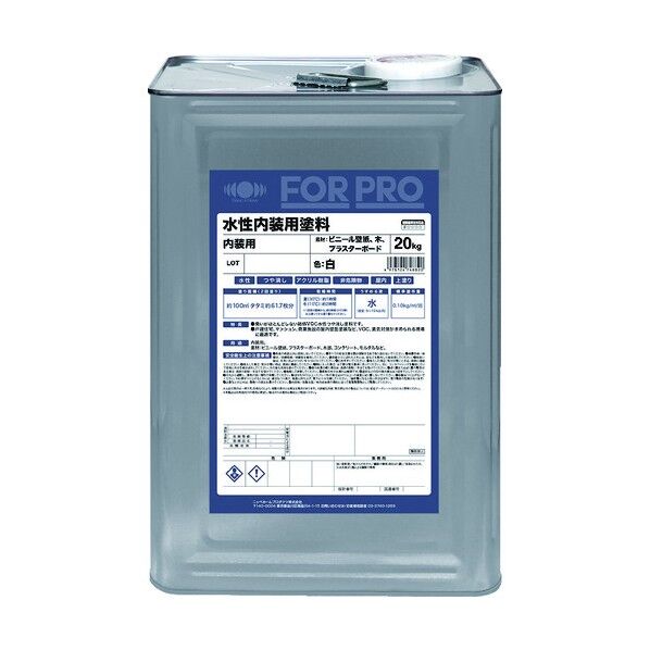 ニッペホーム FORPRO水性内装用塗料 20kg 白 411F081 1個...