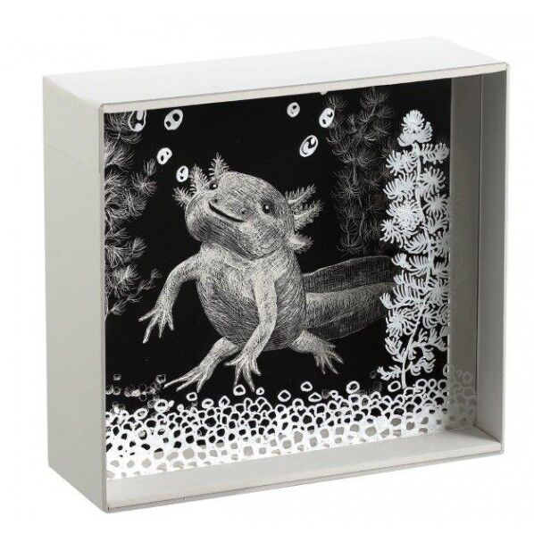 重ねて作るスクラッチ付ホﾞックスアート