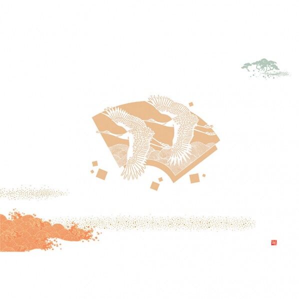 尺3 テーブルマット(100枚入) ツル No516 100個