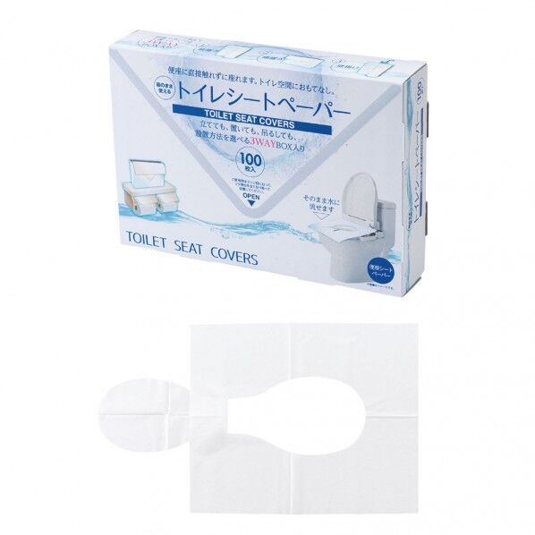 箱のまま使えるトイレシートペーパー (100枚入)