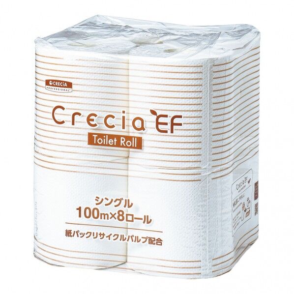 クレシア EFトイレットロール100m シングル 10123 1点...