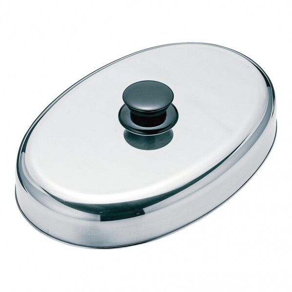 18-8 ステーキカバー 小判型 10017439 1個