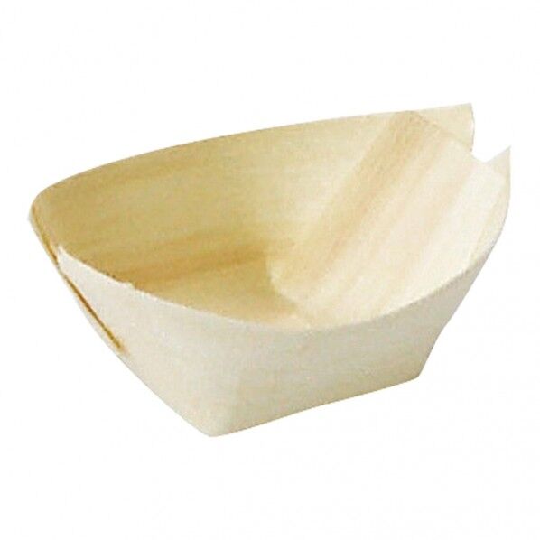 ヤマコー 経木容器 舟皿（100枚入）ポプラ 小･深型 23583 100個...