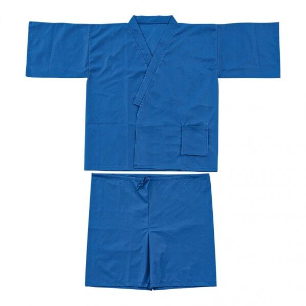 不織布館内着 ブルー