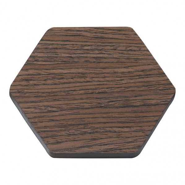 丸十 六角コースター ウォルナット ウォルナット V-198 1個...