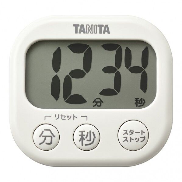 タニタ タニタ抗菌でか見えタイマー IV アイボリー アイボリー TD429 1個