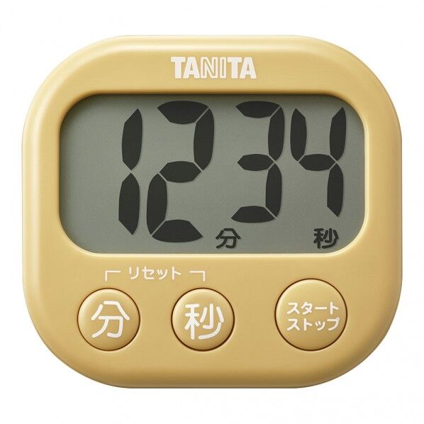タニタ タニタ抗菌でか見えタイマー YL マスタードイエロー マスタードイエロー TD429 1個...