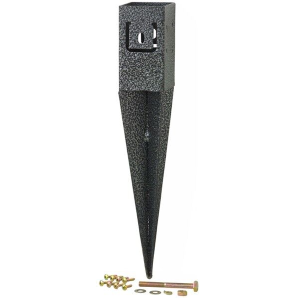 ラティス用柱固定金具 地中杭