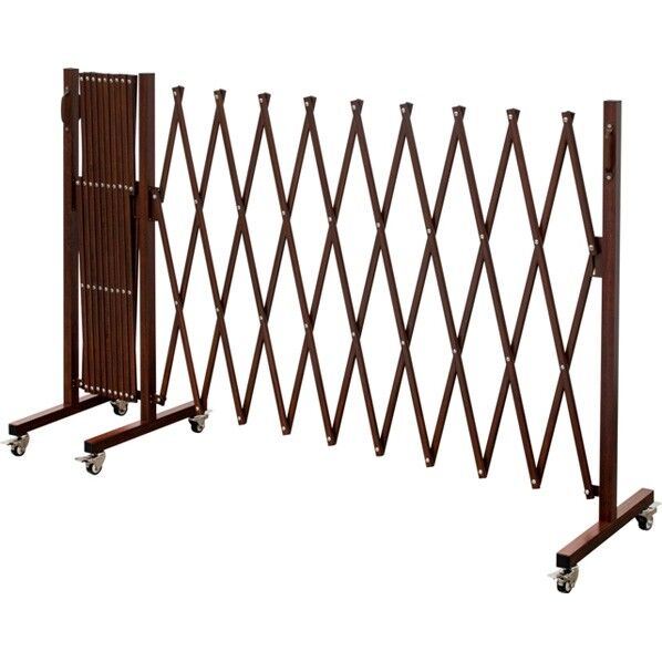美WOOD アコーディオンゲート 500cm ブラウンウッド BEW-GA500BRW 1台