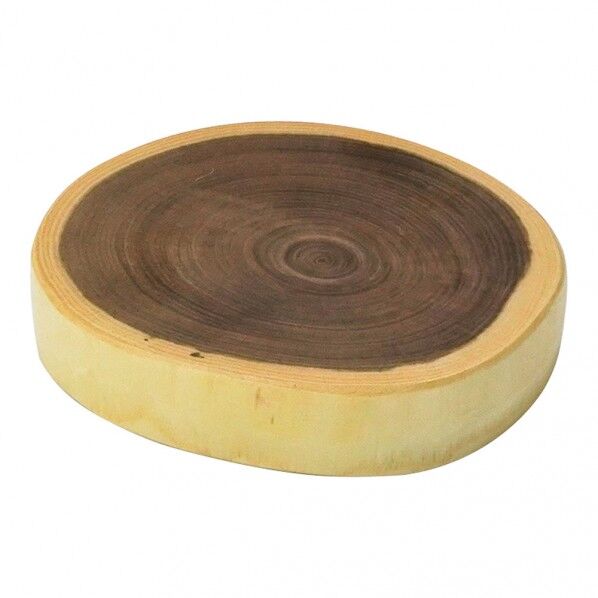 槐(えんじゅ) 丸太皿 大