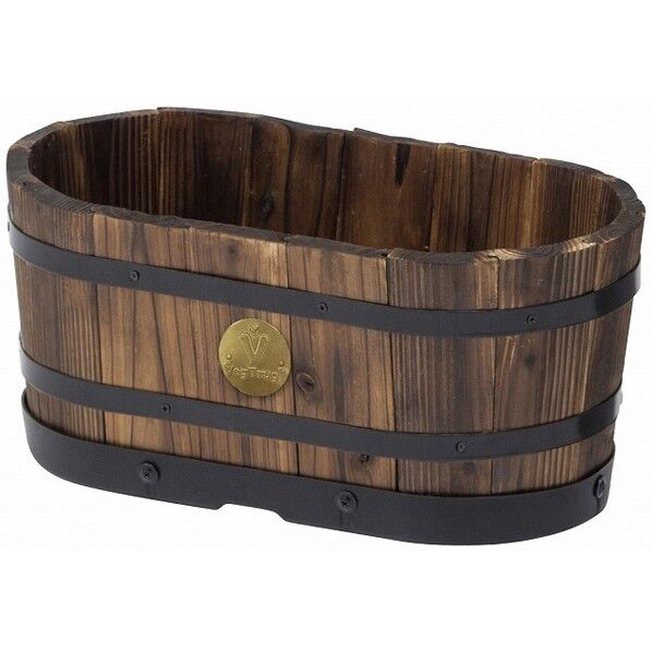 ウッドオーバルプランター