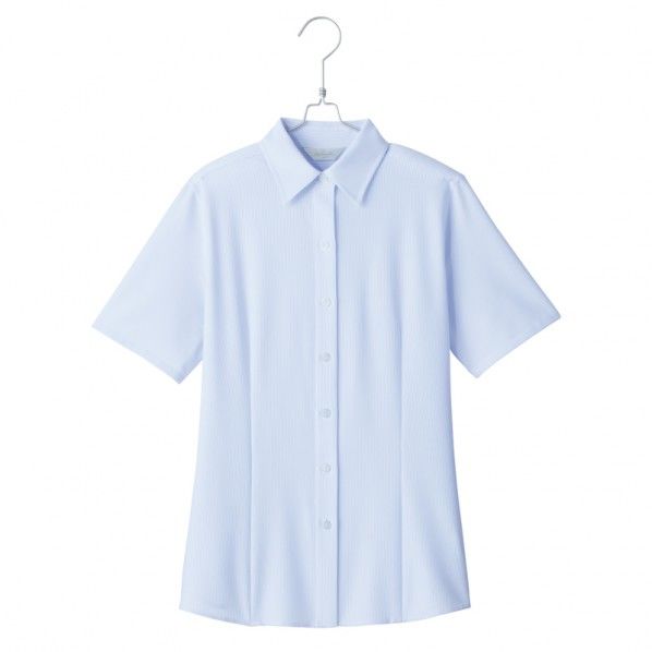 半袖ブラウス 020サックス 7 HCB4000 1着