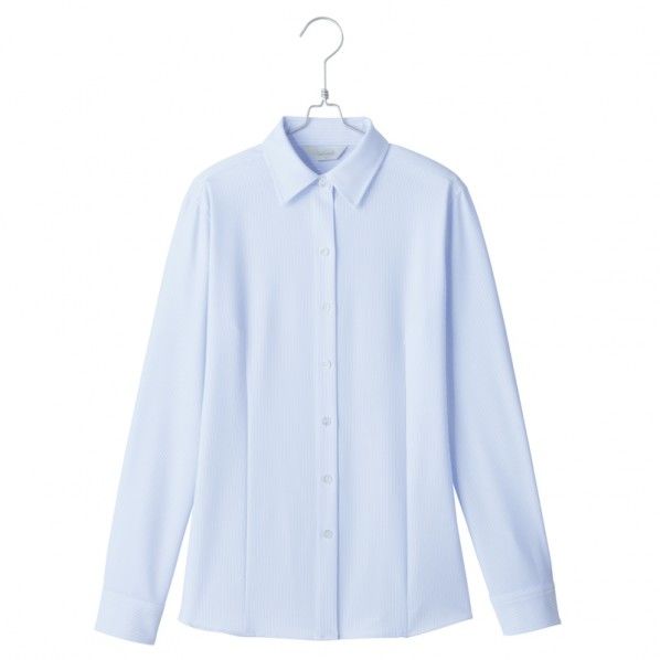 長袖ブラウス 020サックス 17 HCB4001 1着