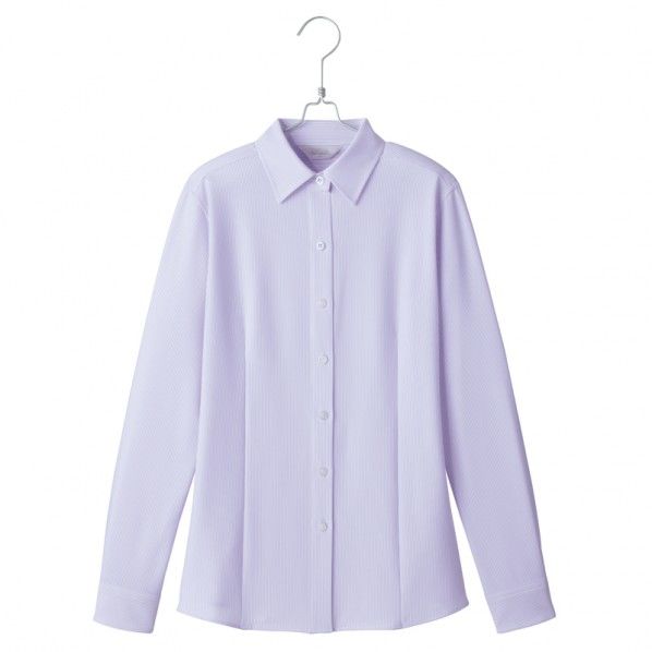 長袖ブラウス 082パープル 21 HCB4001 1着