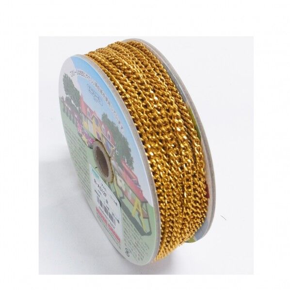 フリクションショートマンテルリール巻チェイン(アルミ) 金 30m R-AS12F 1