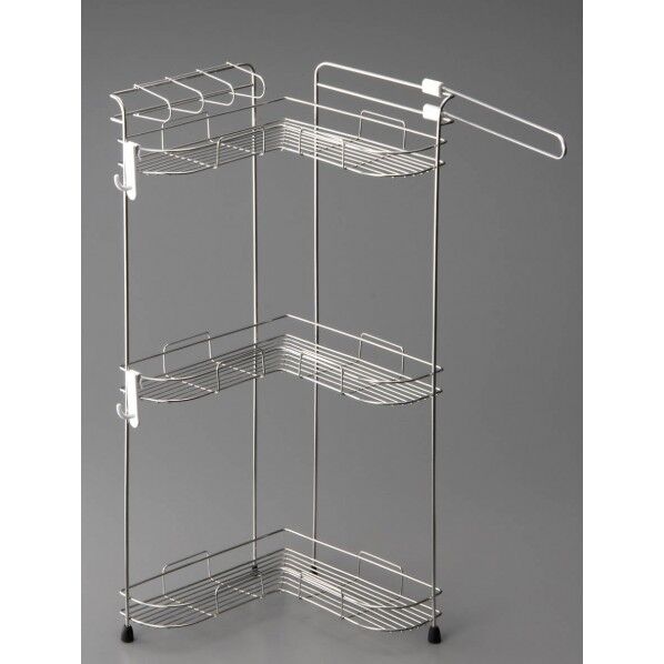 コーナーシャンプーラック 3段 便利グッズ(ヘルスケア) WB3 1個