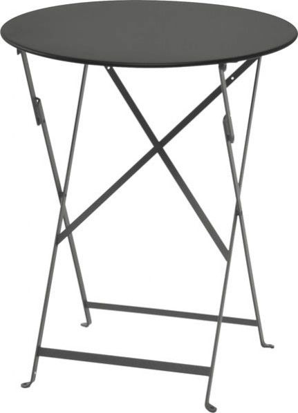 ビストロ ラウンドテーブル600 ダークグレー 約Φ600×H約740mm 650211910 1個