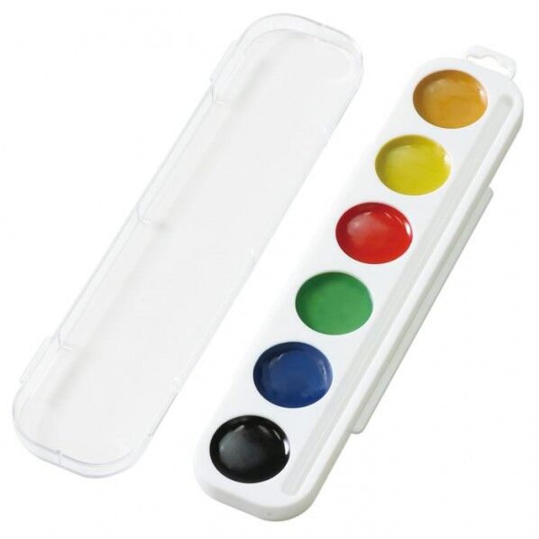 固形水彩絵具(ソフト) 6色セット