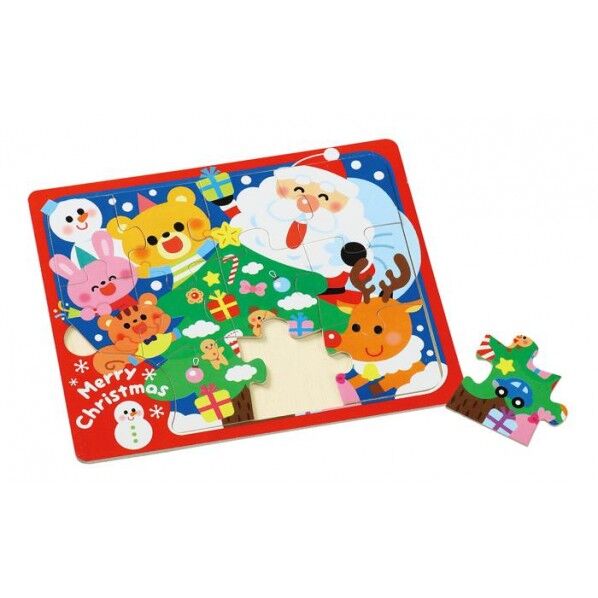 ※法人専用品※アーテック 木製クリスマスジグソーパズル クリスマスツリー 137×167×4mm 6721 1個