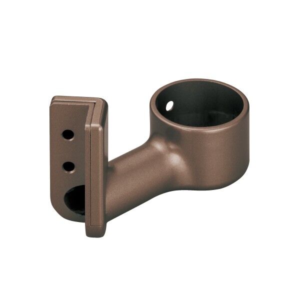 32出隅スリム座ブラケットカバー付 EL-715 ブラウン 手すり用ブラケット 1個