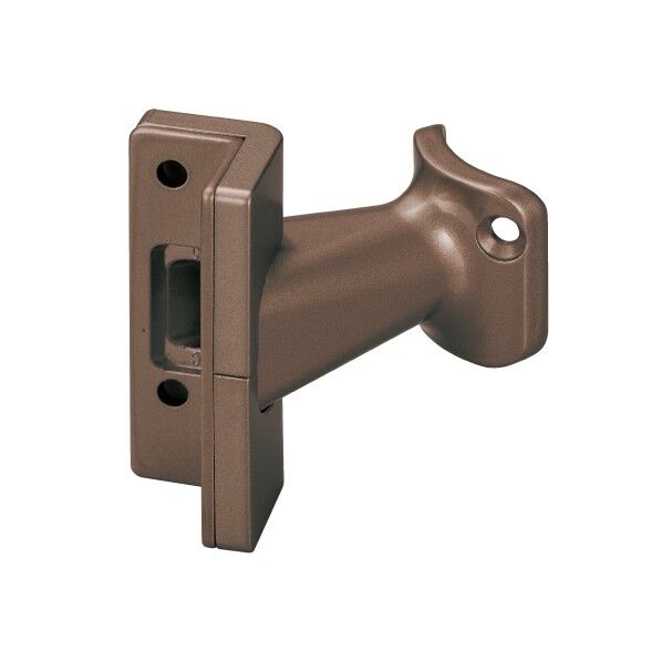 35半受出隅スリム座ブラケットカバー付 EL-616 ブラウン 手すり用ブラケット 1個