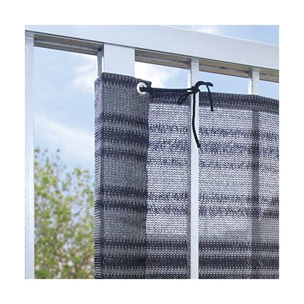 ベランダの目隠しシート グレイボーダー(GY) 幅800×高さ1800mm 1個