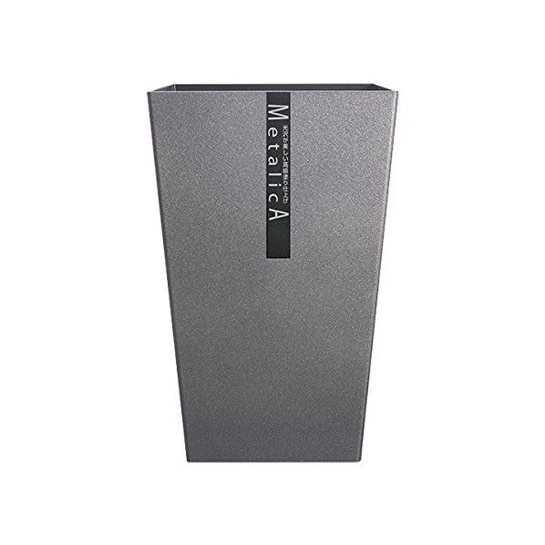 ダストBOX メタリカ 角 Mサイズ シルバーメタリック(SV) 幅18×奥行18×高さ29cm 159584 1個
