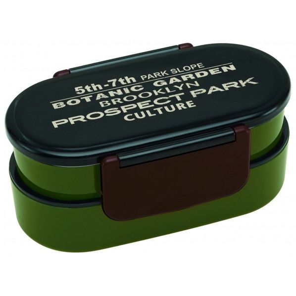 ブルックリン タイトランチボックス 2段 幅10.3×奥行8.4×高さ18.1cm QD3 1個