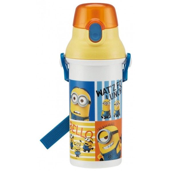 ミニオンズ3 食洗機対応 直飲み プラワンタッチボトル 幅9.5×奥行7.9×高さ21cm PSB5SAN 1個