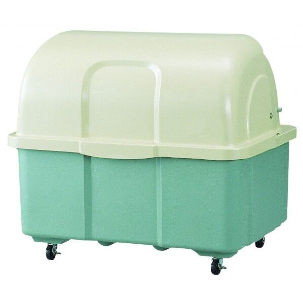 ジャンボペール HG800TC ツートン キャスター付 (上部):アイボリー (下部):ダークグリーン 寸法(mm):幅1280×奥行950×高さ1110 約800L HG800TC 1