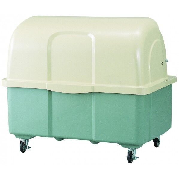 ジャンボペール HG1000TC ツートン キャスター付 (上部):アイボリー (下部):ダークグリーン 寸法(mm):幅1420×奥行960×高さ1250 約1000L HG1000TC 1