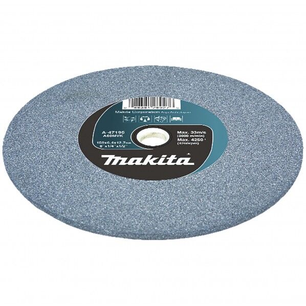研削砥石150薄刃研磨用外径150mm厚6.4mm内径12.7mm粒度A60結合剤ビトリファイド A-47195 1