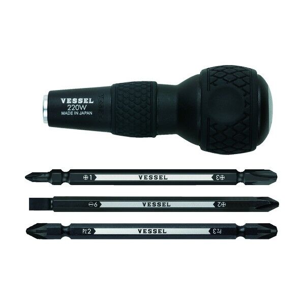 ボールグリップ ドライバーセット 差替式 100×41×41 220W-3 1本