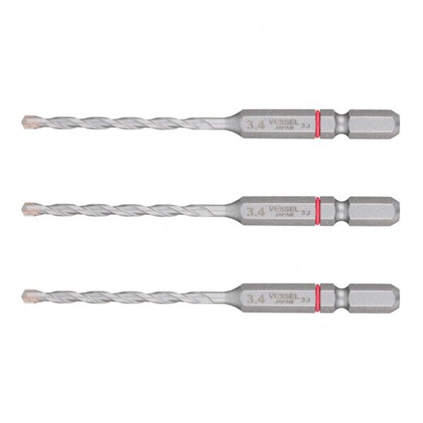 クッションドリル コンクリート用3本組