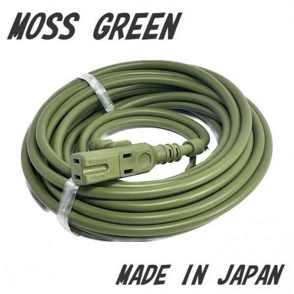 延長コード(ソフトタイプ) モスグリーン 作業用コード アウトドア キャンプ カーキ 10m JE-1510-MG 1本