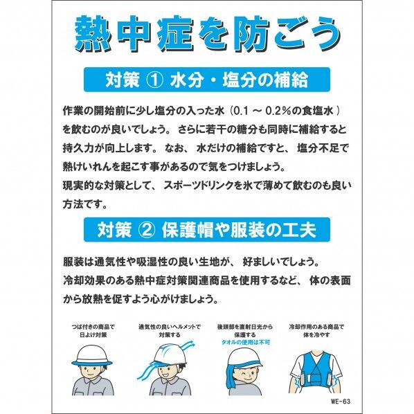 予防看板 熱中症対策