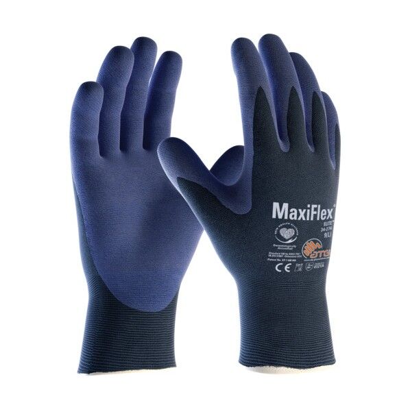 ニトリル背抜き手袋 マキシフレックス・エリート 34-274 Lサイズ 34-274-L 1点
